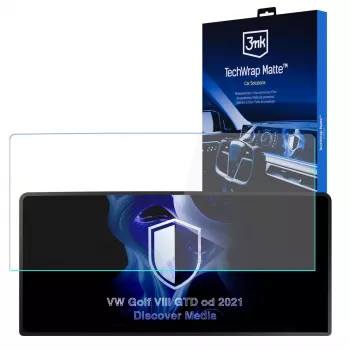 3MK PROTECTION VW Golf VIII GTD 2021- Discover Media - 3mk TechWrap matta keskusnäyttö näytönsuojakalvo