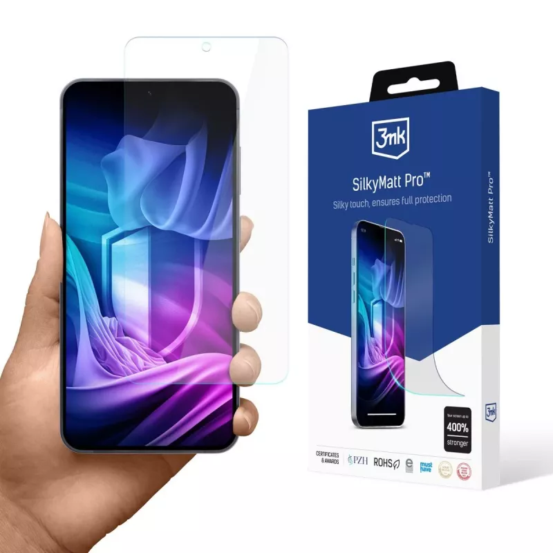 3MK Silky Matt Pro Samsung Galaxy S26+ -puhelimeen - musta