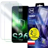 3MK PROTECTION Samsung Galaxy S26 - 3mk Hardy ARC+ näytönsuojakalvo (2 kpl:n pakkaus)