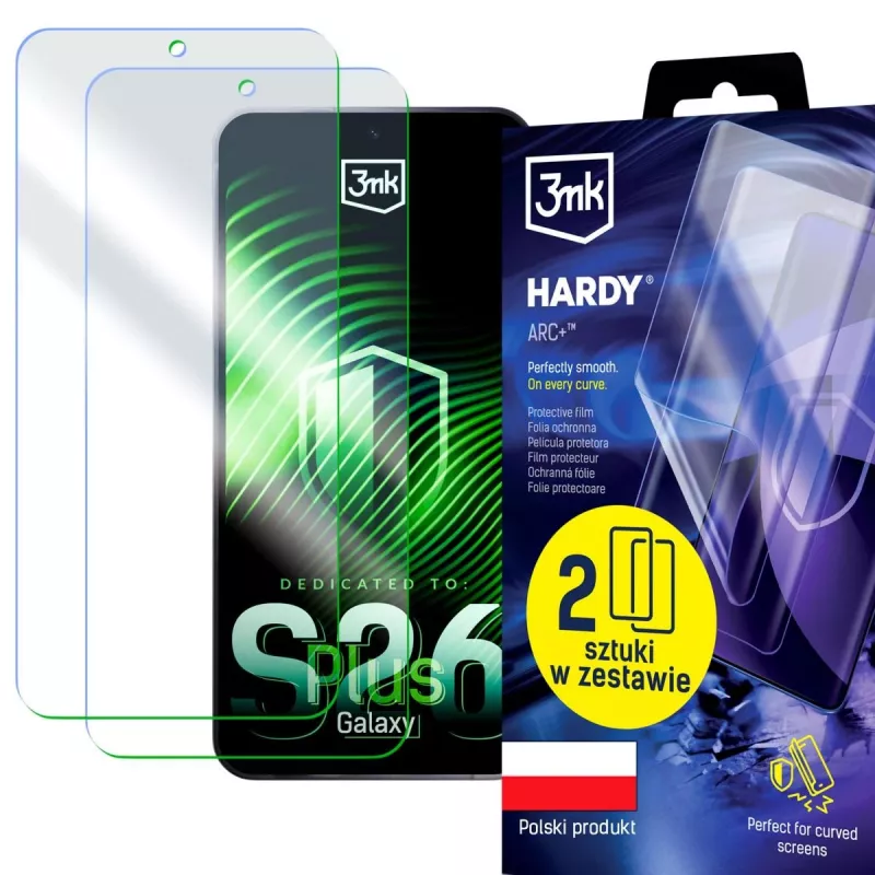 3MK PROTECTION Samsung Galaxy S26+ - 3mk Hardy ARC+ näytönsuojakalvo (2 kpl:n pakkaus)