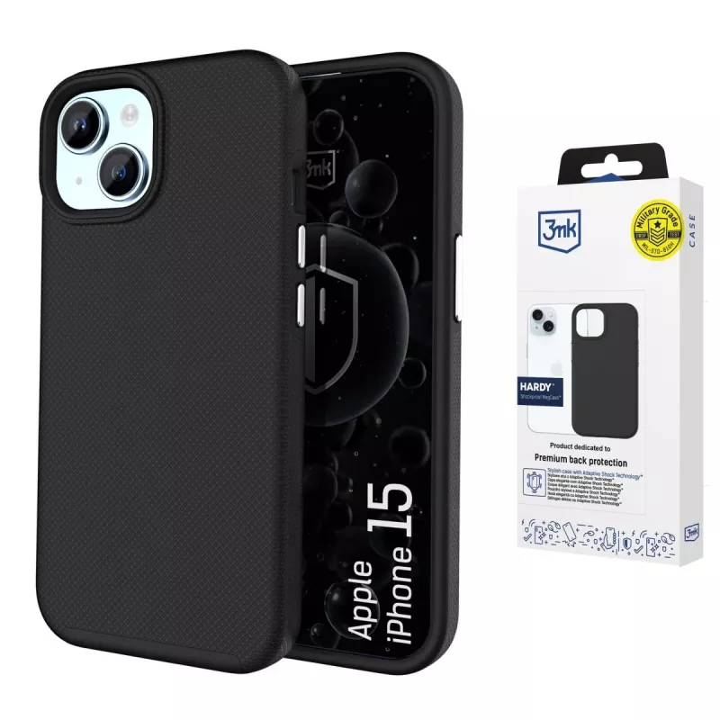 3MK PROTECTION Apple iPhone 15 Hardy Shockproof MagCase takakansi läpinäkyvä
