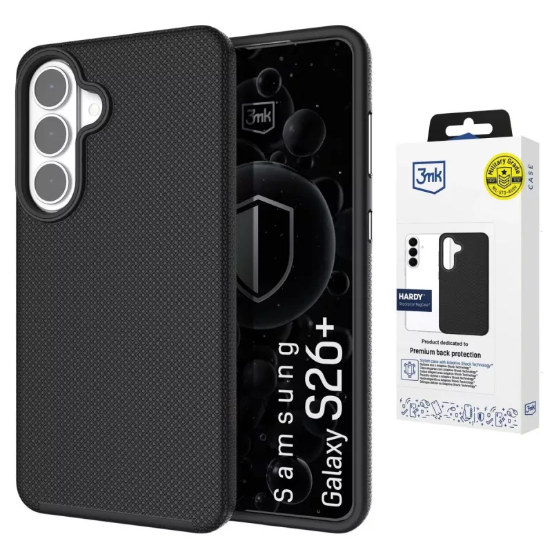 3MK PROTECTION Samsung Galaxy S26+ - 3mk Hardy Shockproof MagCase, musta