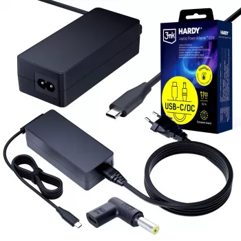 3MK PROTECTION Acer, Sony 20V USB-C naaras - 5.5 x 1.7mm - 3mk Hardy kannettavan virtasovitin