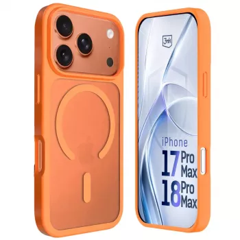 3MK PROTECTION Apple iPhone 17 Pro Max Hardy Hazy MagCase oranssi