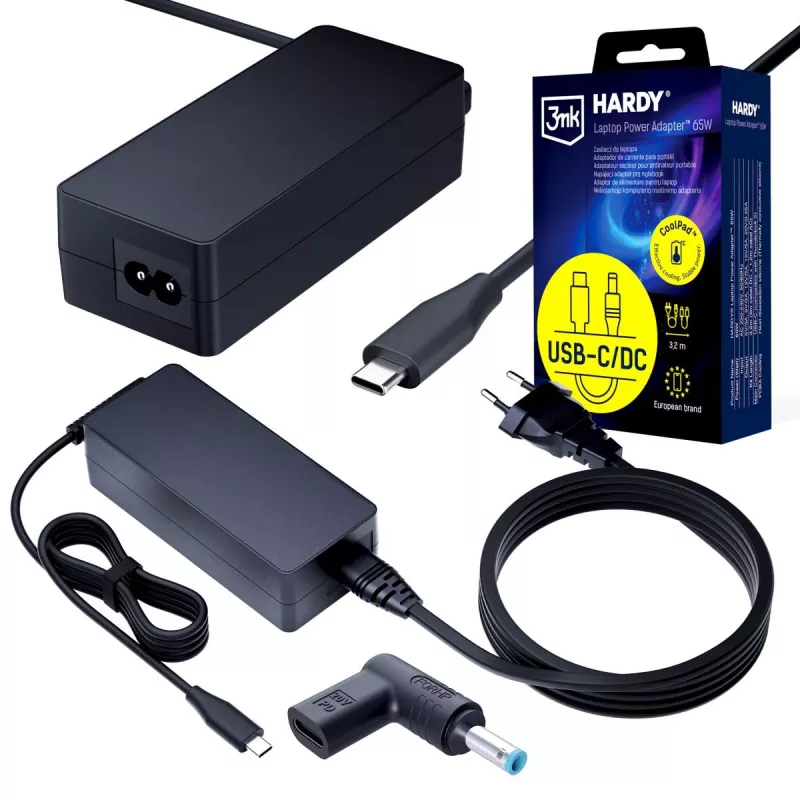 3MK PROTECTION 3mk HARDY kannettavan virtalähde 65W HP 20V USB-C/DC 4,5 x 3,0