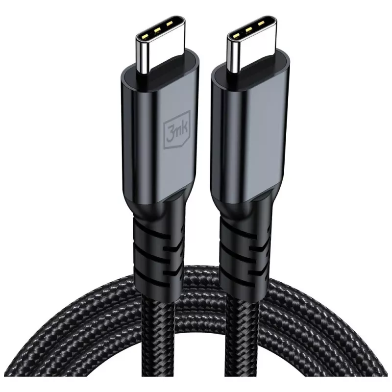 3MK PROTECTION Hyper Cable N-SERIES Thunderbolt 4 2 m 48V/5A 40Gb/s 240W 8K60Hz musta