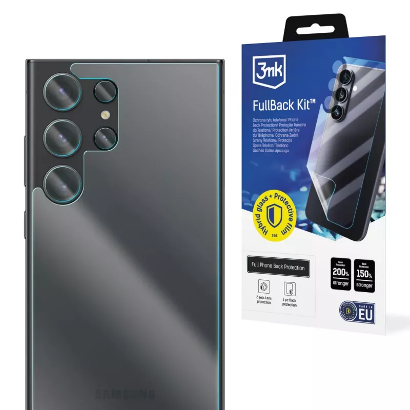 3MK PROTECTION Samsung Galaxy S23 Ultra FullBack Kit - koko kehon hydrogeelinäytönsuojakalvo