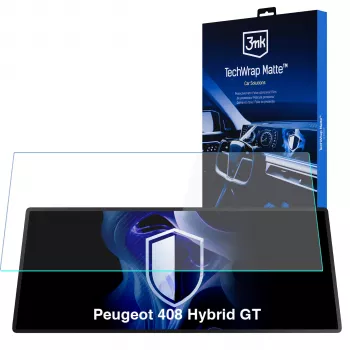 3MK PROTECTION Peugeot 408 Hybrid GT - 3mk TechWrap mattapintainen keskusnäytön suojakalvo