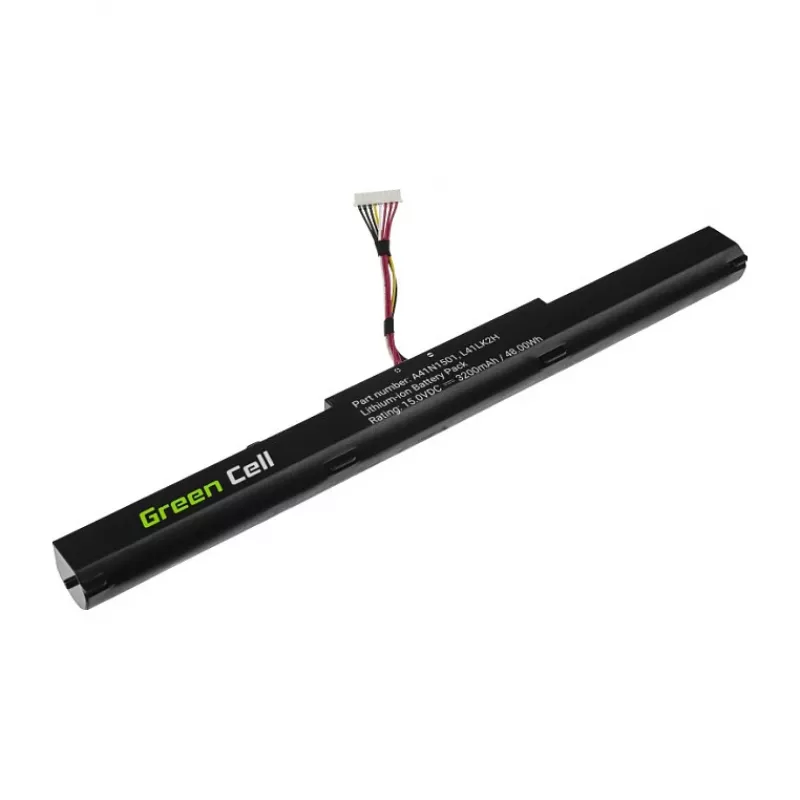 Green Cell GREENCELL akku Asus A41N1501 - Li-Polymer 15,2V 4000mAh 60,8Wh 4 kennoa musta