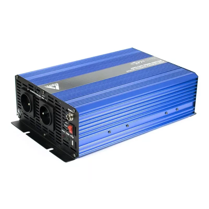 AZO Digital 12 VDC / 230 VAC puhdas siniaalto -vaihtosuuntaaja 3000W IPS-3000S