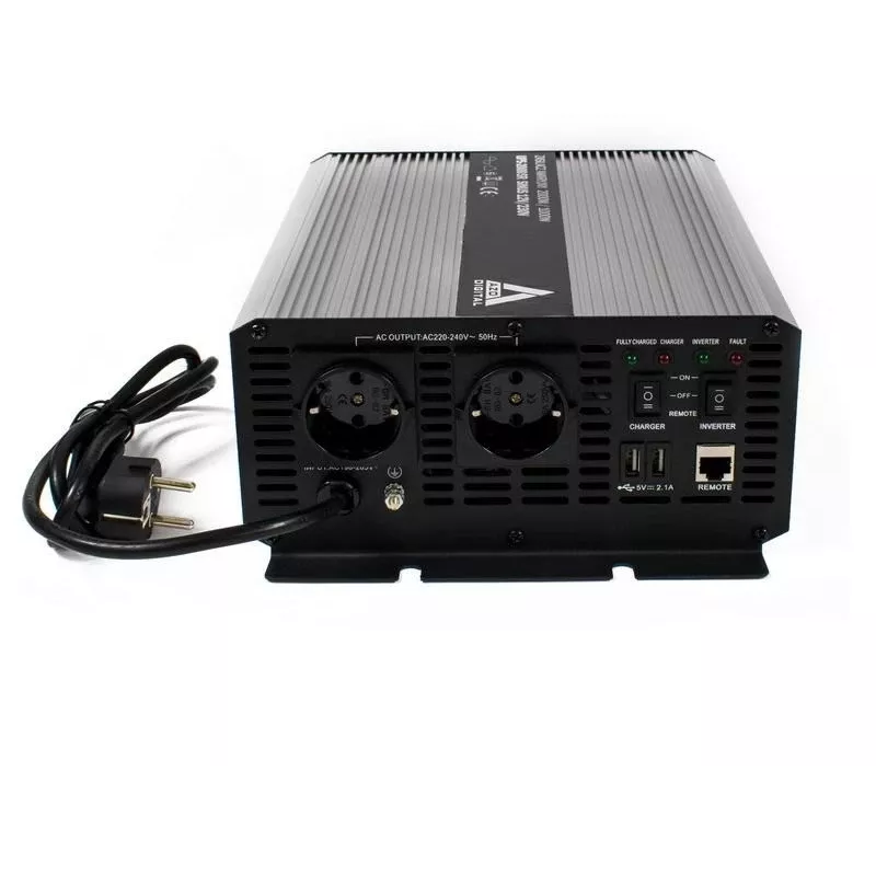 AZO DIGITAL keskeytymätön virransyöttö (UPS + AVR) 12V UPS-2000SR 2000VA 1400W line-interaktiivinen