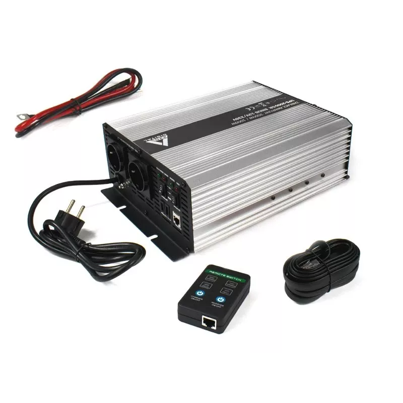AZO DIGITAL keskeytymätön virransyöttö (UPS + AVR) 12V UPS-2000SR 2000VA 1400W line-interaktiivinen