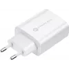 FORCELL F-ENERGY TFK-TC-25WPD USB-C-seinälaturi 25W PD QC 3.0 USB-C-USB-C-kaapelilla 3A valkoinen