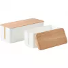 MOZOS KBO-LW-WOOD bambu kaapelinhallintalaatikko jatkojohdoille, luonnonpuu