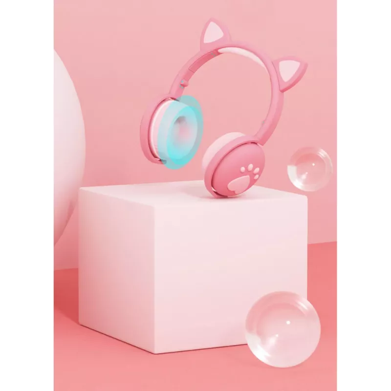 MOZOS KID DOG langattomat lasten kuulokkeet pinkki