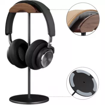 MOZOS HS Supreme -kuuloketeline over-ear-kuulokkeille - pähkinäpuu ja metalli