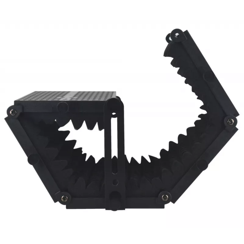 Mozos MSHIELD-CABIN-ECO akustinen eristyssuoja mikrofonille, 5-paneelinen, musta
