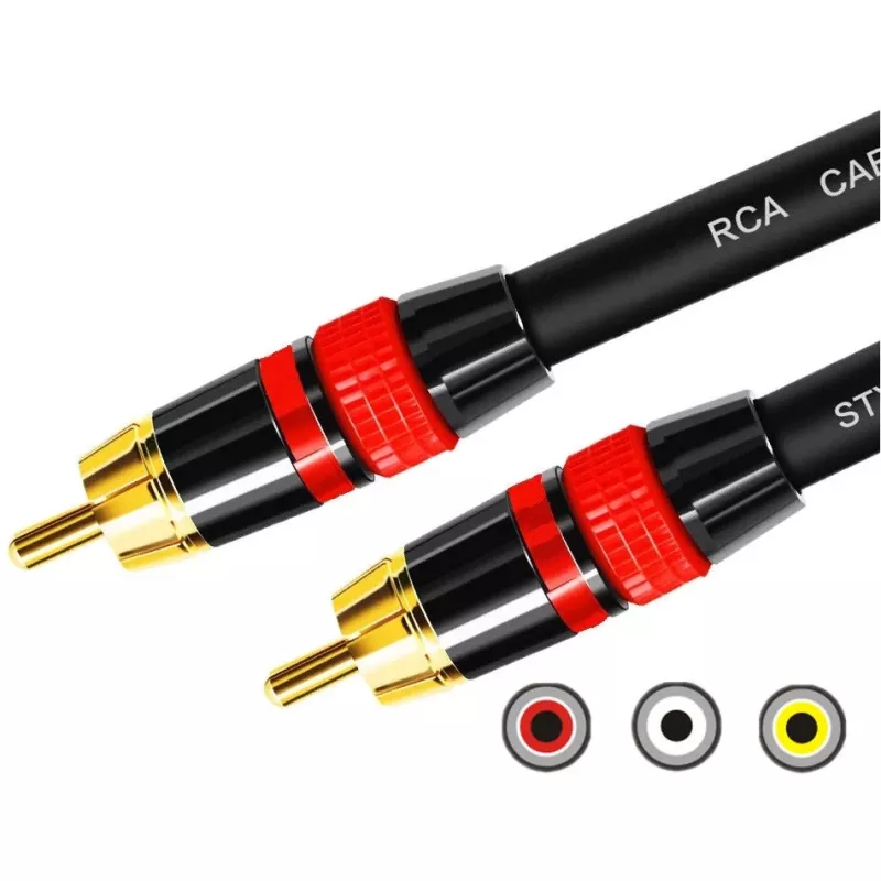 MOZOS Premium RCA-RCA-subwooferkaapeli 3 m