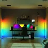 MOZOS LC-RGB LED-kulmalattialamppu valkoinen