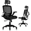 MOZOS ERGO-C Premium ergonominen toimistotuoli verkkoselkänojalla, musta