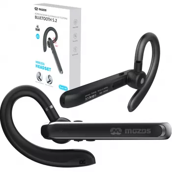 MOZOS 880 langaton Bluetooth 5.2 -kuulokemikrofoni, musta