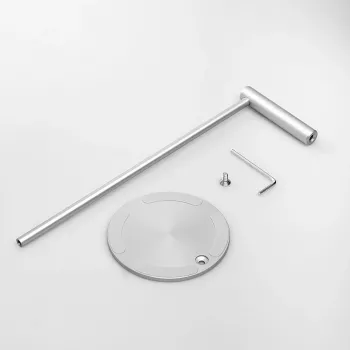 MOZOS HS-ALU alumiiniseoksesta valmistettu kuuloketeline over-ear-kuulokkeille, musta