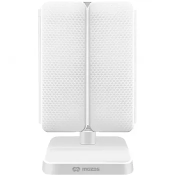 MOZOS ML10X LED-meikkipeli 10-kertaisella suurennoksella, 3 väritilaa, portaattomalla himmennyksellä, 360° käännöllä, USB-C ladattava, valkoinen