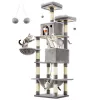 MOZOS Kitty Tree suuri raapimispuu kissoille, korkeus 206 cm