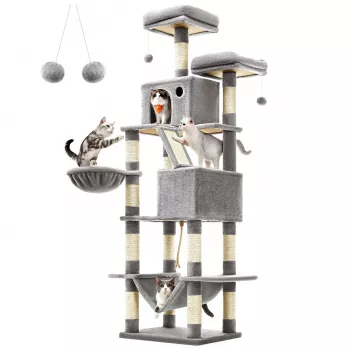 MOZOS Kitty Tree suuri raapimispuu kissoille, korkeus 206 cm