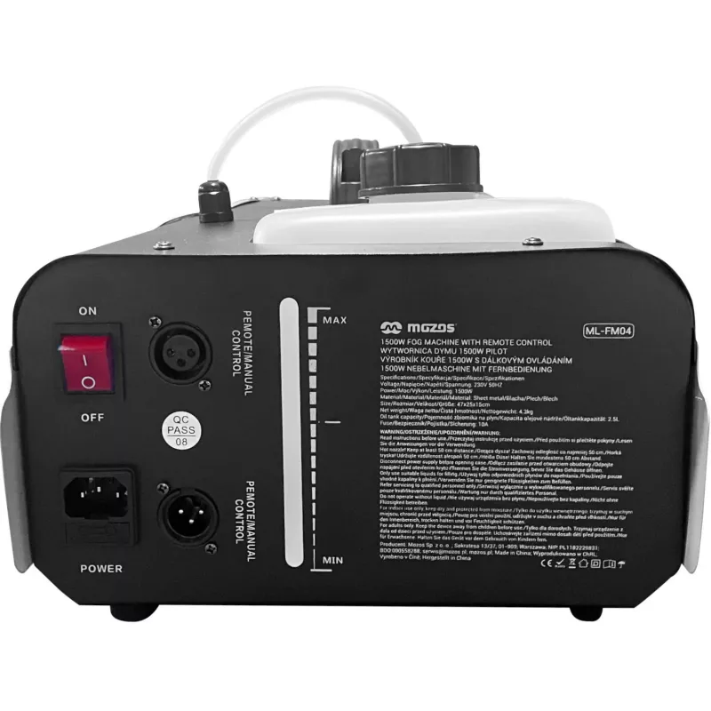 MOZOS ML-FM04 savukone 1500W pilottivalolla