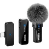 MOZOS MX2-DUAL langaton lavalier-mikrofonisetti älypuhelimille, 2 mikrofonia, 2,4 GHz, USB-C