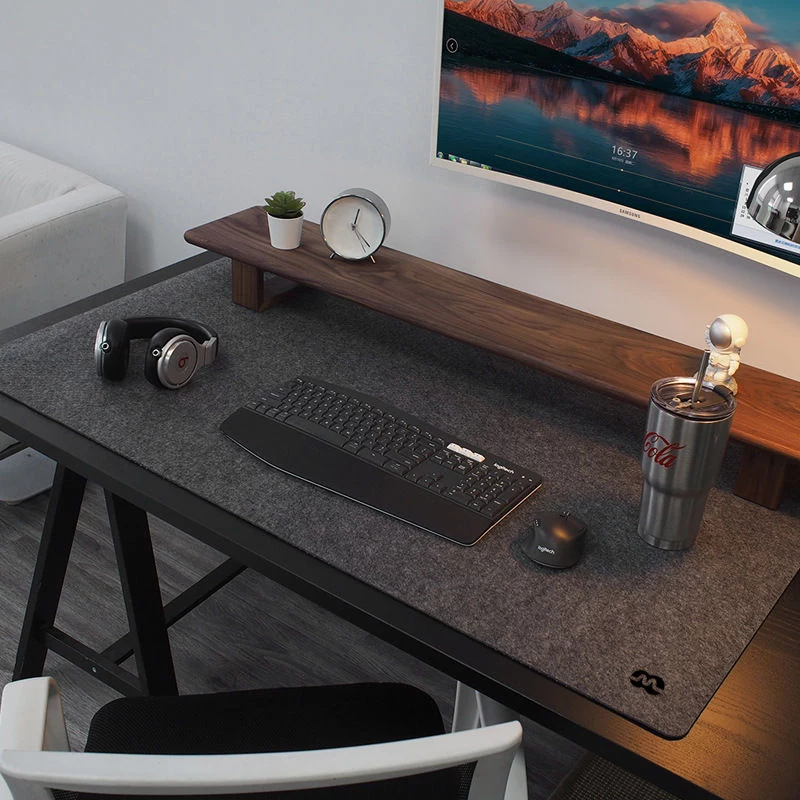 MOZOS WOOL-PAD premium-työpöytäalusta 120x60 cm, antrasiitinharmaa