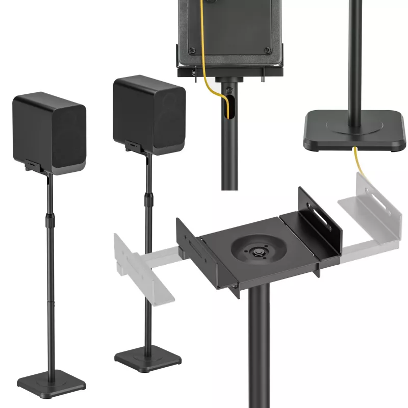 MOZOS MSS6-SET studiomonitoritelineet, pari, musta