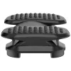 MOZOS FS6 toimiston jalkatuki, musta, säädettävä ergonominen jalkatuki hierontanystyröillä