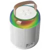 MOZOS MK valkoinen karaokemikrofoni Bluetooth-kaiutin