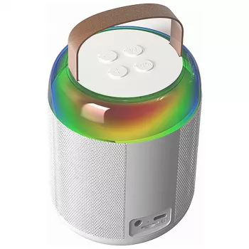 MOZOS MK valkoinen karaokemikrofoni Bluetooth-kaiutin