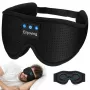 MOZOS LC001-V2 Bluetooth-unimaski stereokaiuttimilla, musta