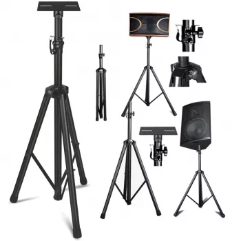 MOZOS SPK2-STAND pylväskaiutinteline 100 kg musta, 2 kpl