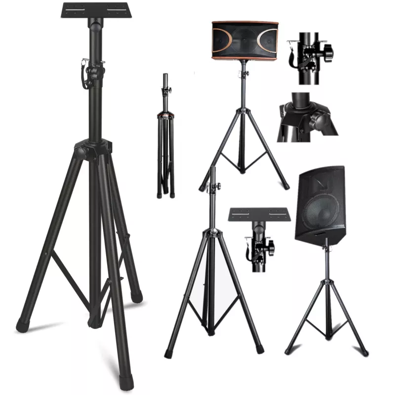 MOZOS SPK2-STAND pylväskaiutinteline 100 kg musta, 2 kpl