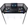 MOZOS EPDJ-100 DJ-lavapaneeli pöydällä - suuri kangas, valkoinen paneeli, musta kehys