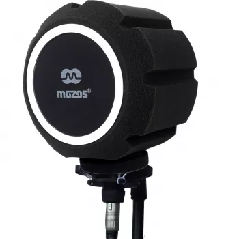 MOZOS PS-5 pallomainen vaahtomuovinen pop-suodatin mikrofonille - musta