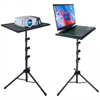 MOZOS PL2 yleisteline projektorille, kannettavalle tietokoneelle, tabletille, musta, 70-120 cm, 10 kg