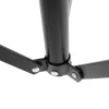 MOZOS PB02 taitettava rumpujakkara / throne, musta, 280 mm istuin, 450-550 mm korkeus