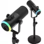 Mozos GM-ONE USB XLR RGB LED -mikrofoni musta