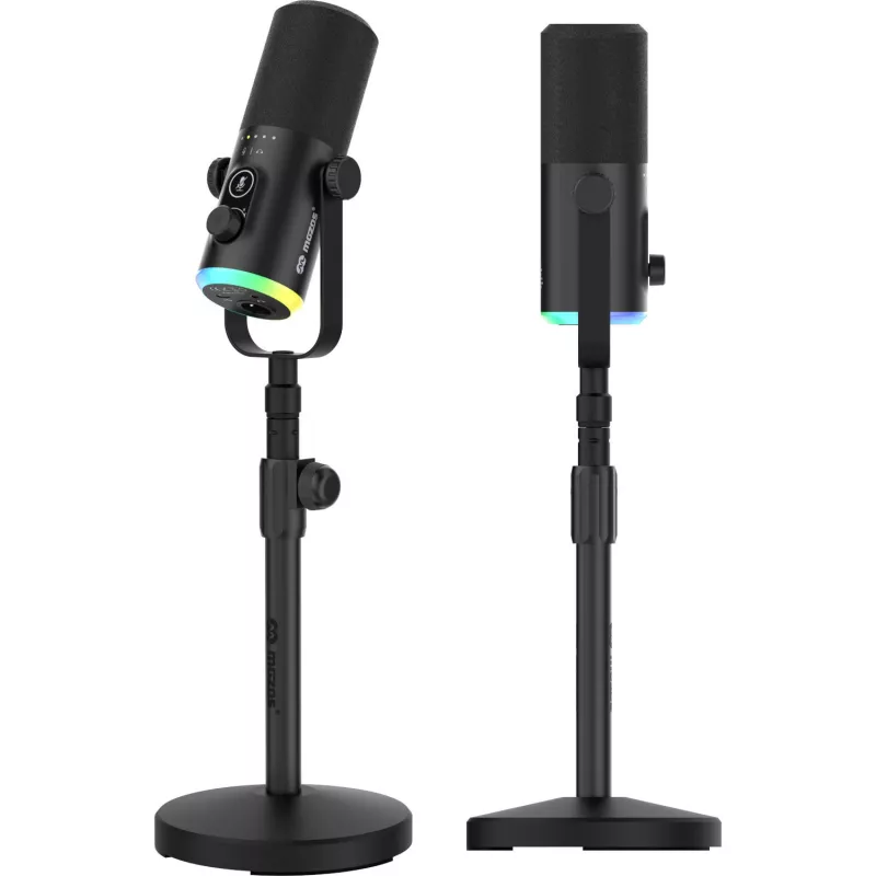 Mozos GM-ONE USB XLR RGB LED -mikrofoni musta