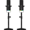 Mozos GM-ONE USB XLR RGB LED -mikrofoni musta