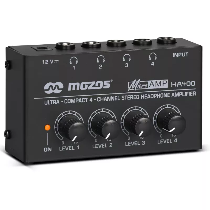 MOZOS HA400 4-kanavainen stereo kuulokevahvistin