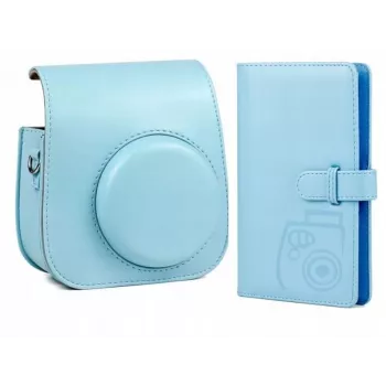 LOVEINSTANT 2-in-1 setti kotelo ja albumi Fuji Instax Mini 11 sininen