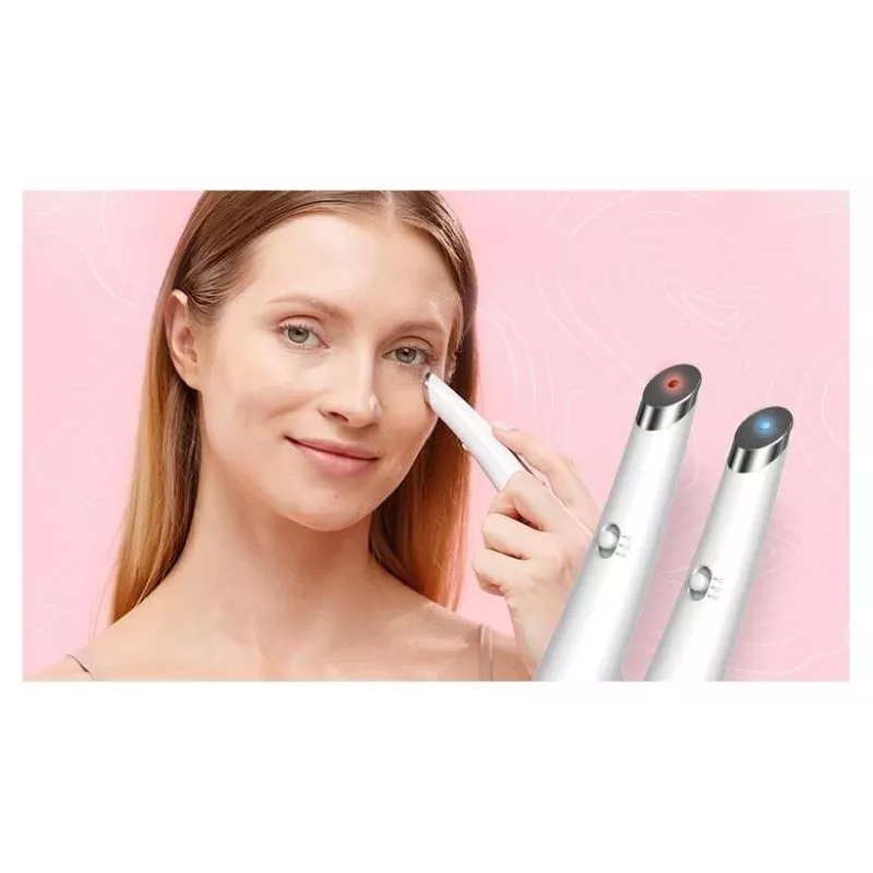 Garett Beauty Pretty Face + Glow Eye White - monitoiminen kasvojen ja silmien hoitolaite LED-terapialla, puhdistuksella ja hieronnalla