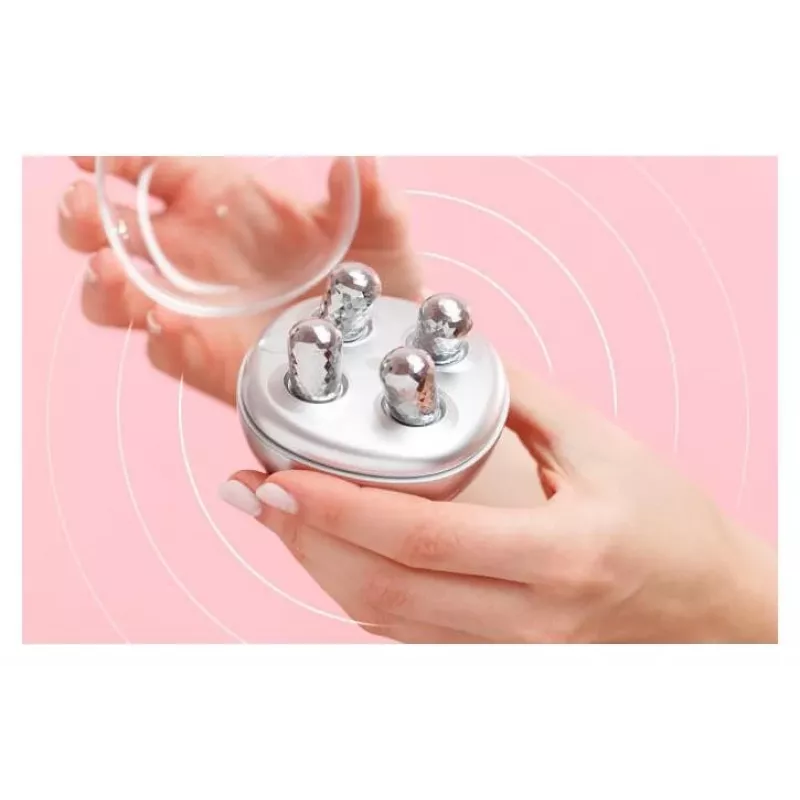 Garett Beauty Pretty Face + Glow Eye White - monitoiminen kasvojen ja silmien hoitolaite LED-terapialla, puhdistuksella ja hieronnalla